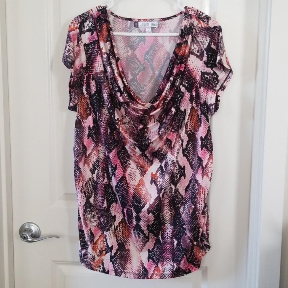 Scale patterned blouse